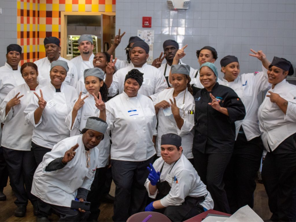 photo of group of Cathedral Kitchen program participants