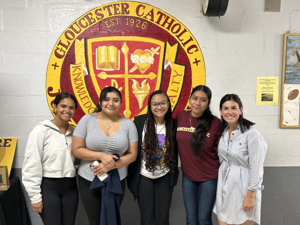 Gloucester Catholic Domenica Scholars with Elena Piperno