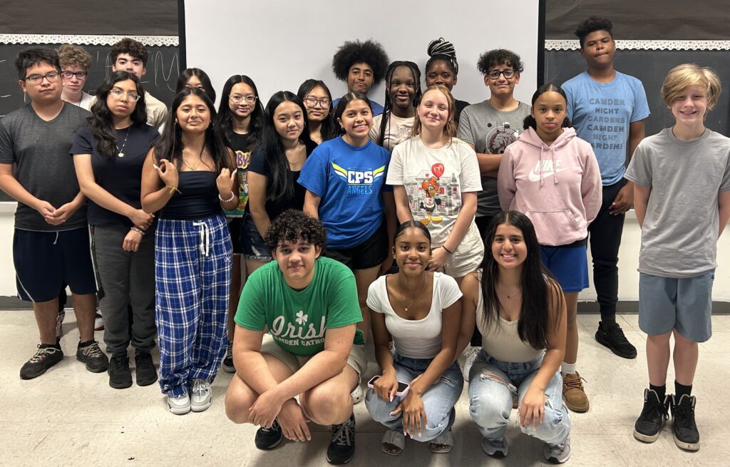 Group shot of ninth grade scholarship recipients in summer program